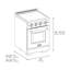ZLINE Autograph 24 in. Paramount Induction Range with 3 Element Cooktop & Matte Black Accents-1931725591