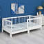 Cadre de lit pour enfant avec barrières de sécurité, lit Montessori convertible 3 en 1 en lit plateforme pour chambres modernes-94135954-94135952