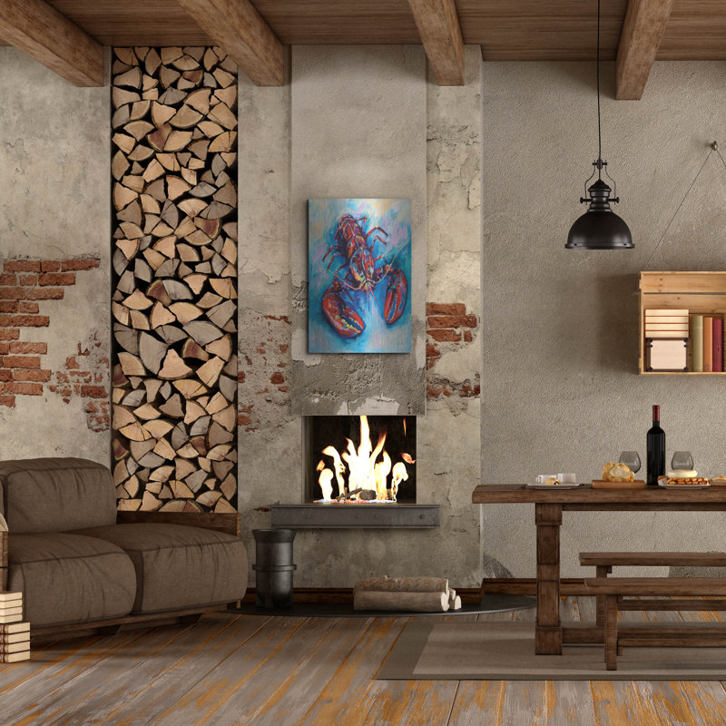 Art mural en métal Beachcrest Home ™ «Lucky» par Jeanette Vertentes, H 36 po x l 24 po