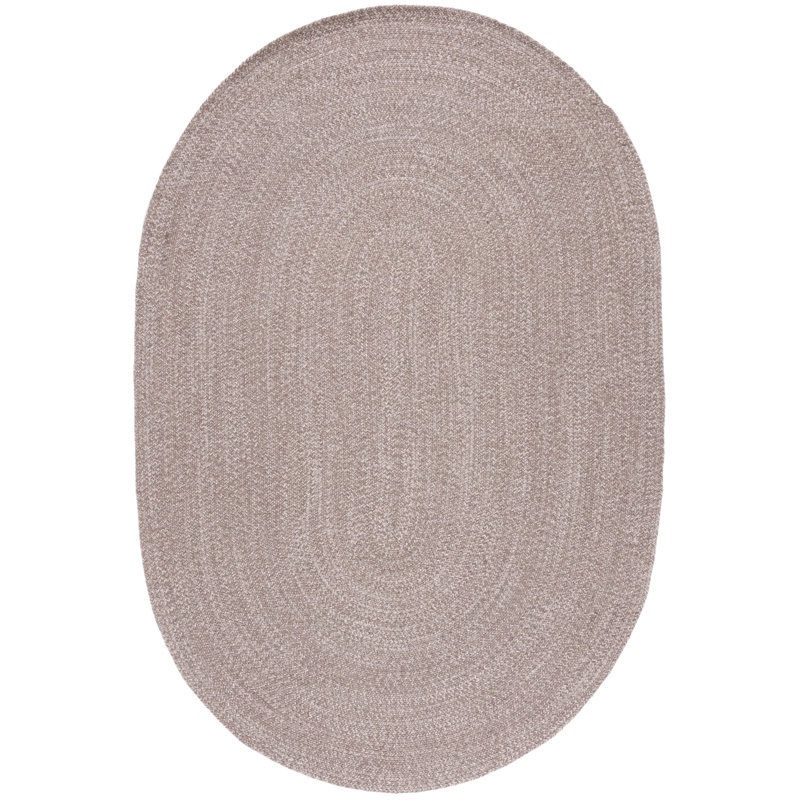 Tapis en coton tissé à la main Paulina, Ovale 8 pi x 10 pi