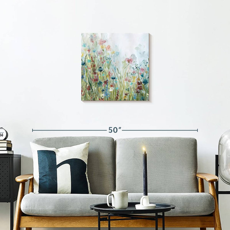Champ de fleurs sauvages I, 20" H x 20" W