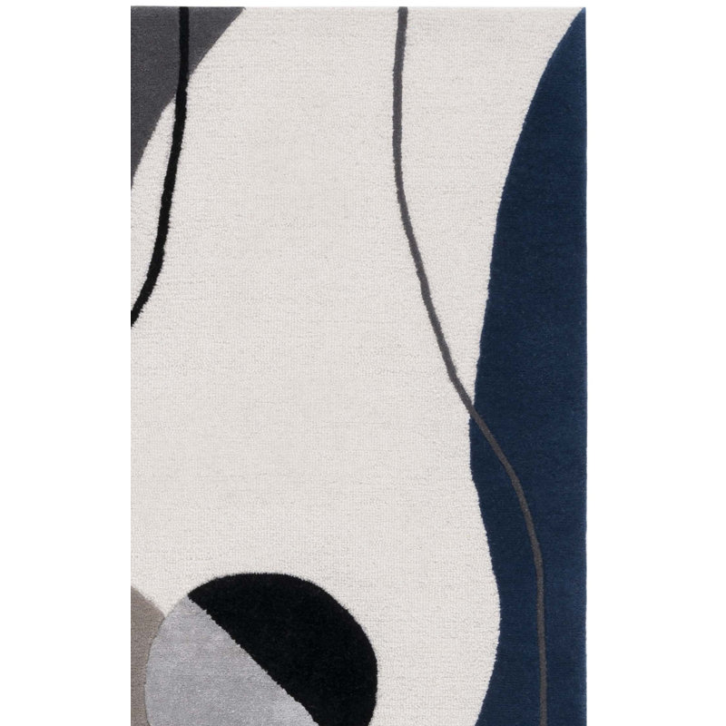 Tapis abstrait en laine / viscose touffeté à la main Katsusuke, Rectangle 6 pi x 9 pi