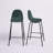 Lazio Velvet Bar Stool with Iron Legs-1374363110-1468054133