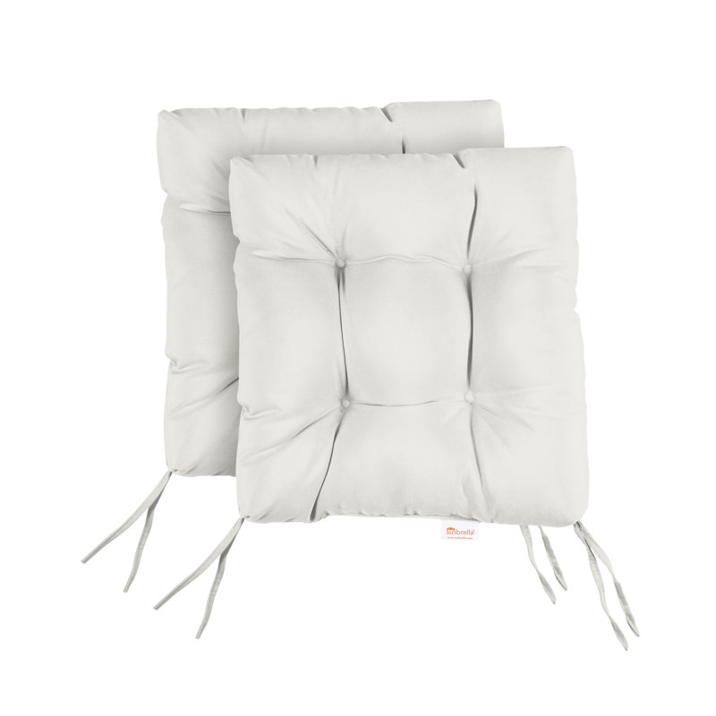 Outdoor 3'' Seat Cushion, 16" W x 16" D, Canvas Natural Sunbrella® Canvas