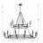 Marqua 18 - Light Dimmable Wagon Wheel Chandelier-12299960