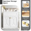 Meuble-lavabo 30 po avec lavabo en céramique-2057041310