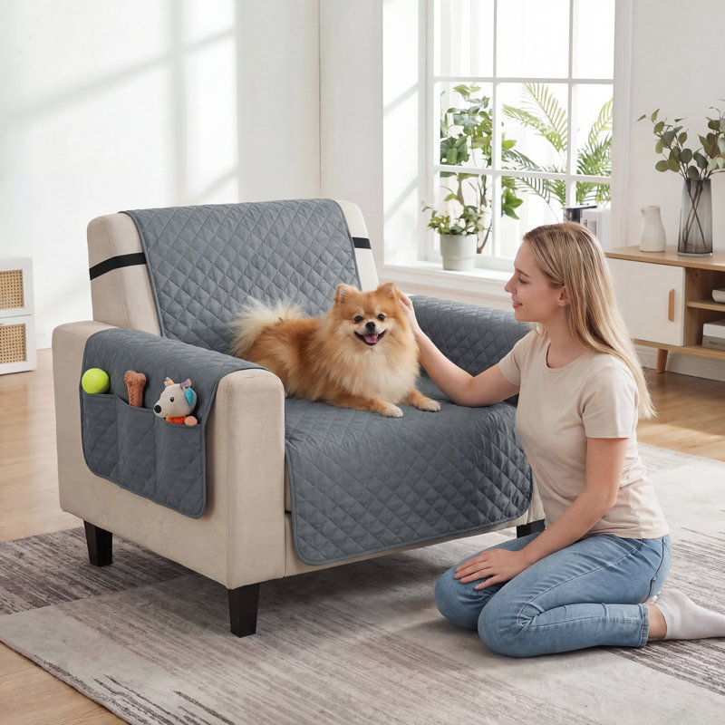 Waterproof Sofa Cover Soft Couch Cover for Dogs Cats Pets, 0.5" H x 192" W