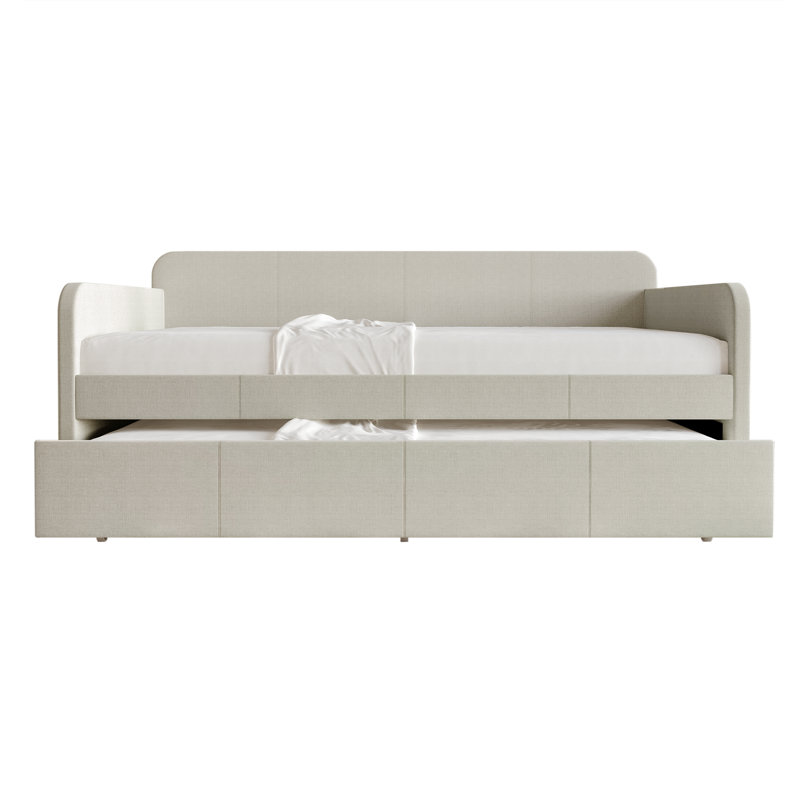 Fusaye Upholstered Daybed, Warm Gray