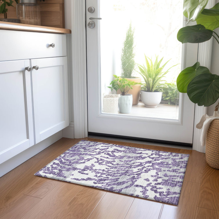 Malek Indoor/Outdoor Area Rug with Non-Slip Backing