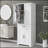 Versatile Bathroom Cabinet With Multiple Compartments And Adjustable Shelves For Optimal Storage-1811072617