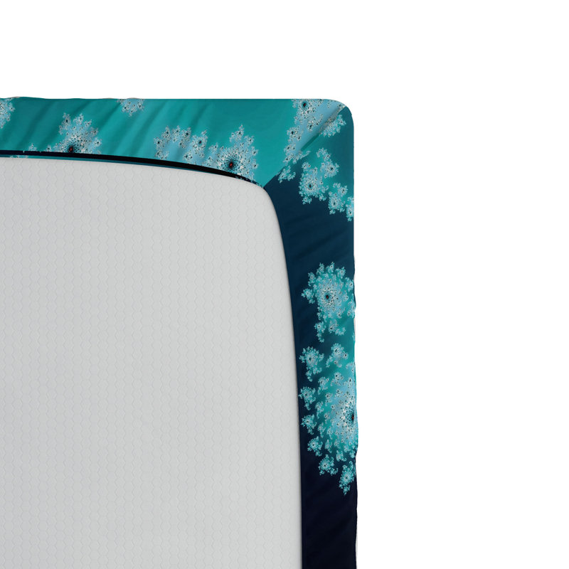 Microfiber Abstract Fitted Sheet, Full Fitted Sheet