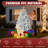 6' Snow Flocked Artificial Christmas Tree With Metal Stand-1300952899