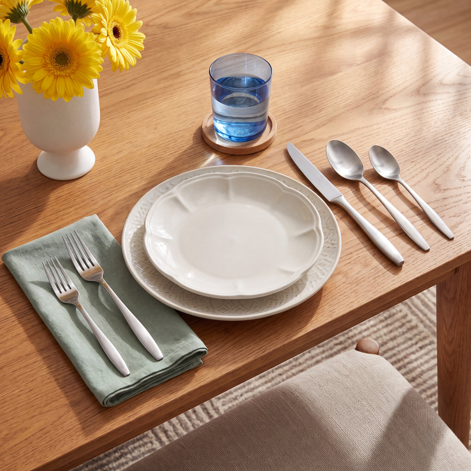 Edianna Flatware - Set of 20, Black