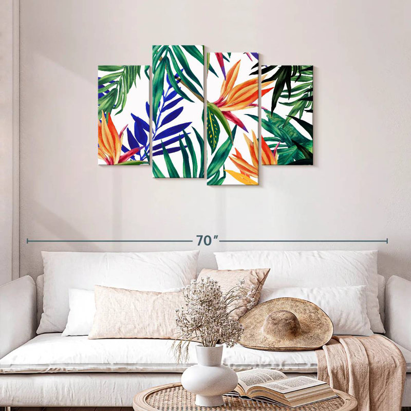 Harnek Vibrant Tropical Foliage, 27" H x 43" W