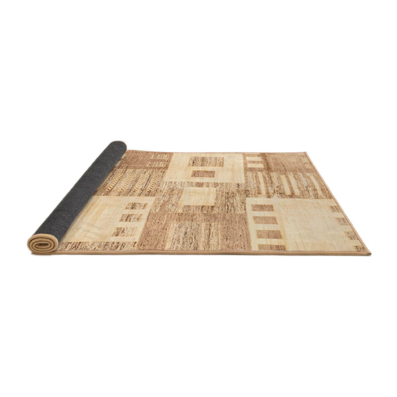 Tapis décoratif multicolore à motif abstrait, Rond 8 pi