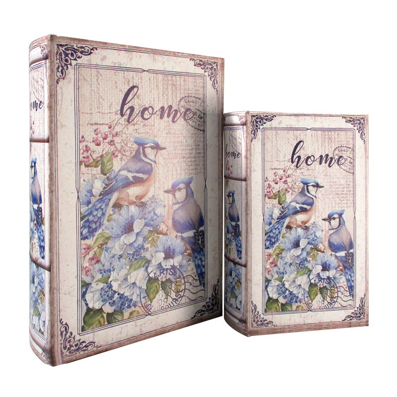 Nahlia 2 Piece Medium Density Fiberboard (MDF) Decorative Box Set