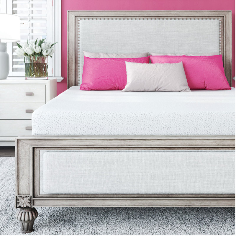 Matelas mi-ferme en mousse viscoélastique imprégnée de gel 8 po Olsen, Simple