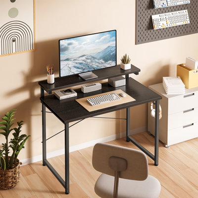 17 Stories Tunnis Metal Base Writing Desk & Reviews | Wayfair