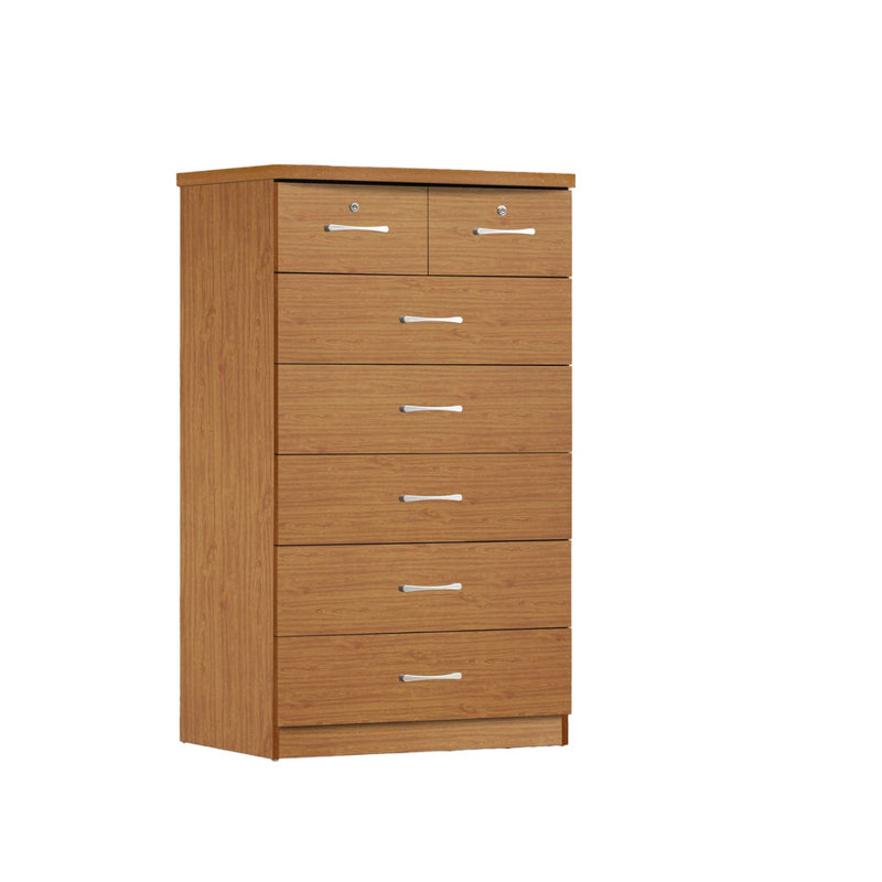 Commode 7 tiroirs Conor, Cerisier