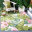 Tapis intérieur / extérieur vert / rose Tamera 596-588133565
