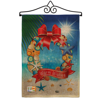 Double Sided 18.5'' H x 13'' W Burlap Garden Flag