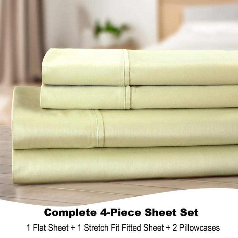 Ensemble de draps CoolMax, Ensemble de drap pour lit très grand avec drap-ho, ISE