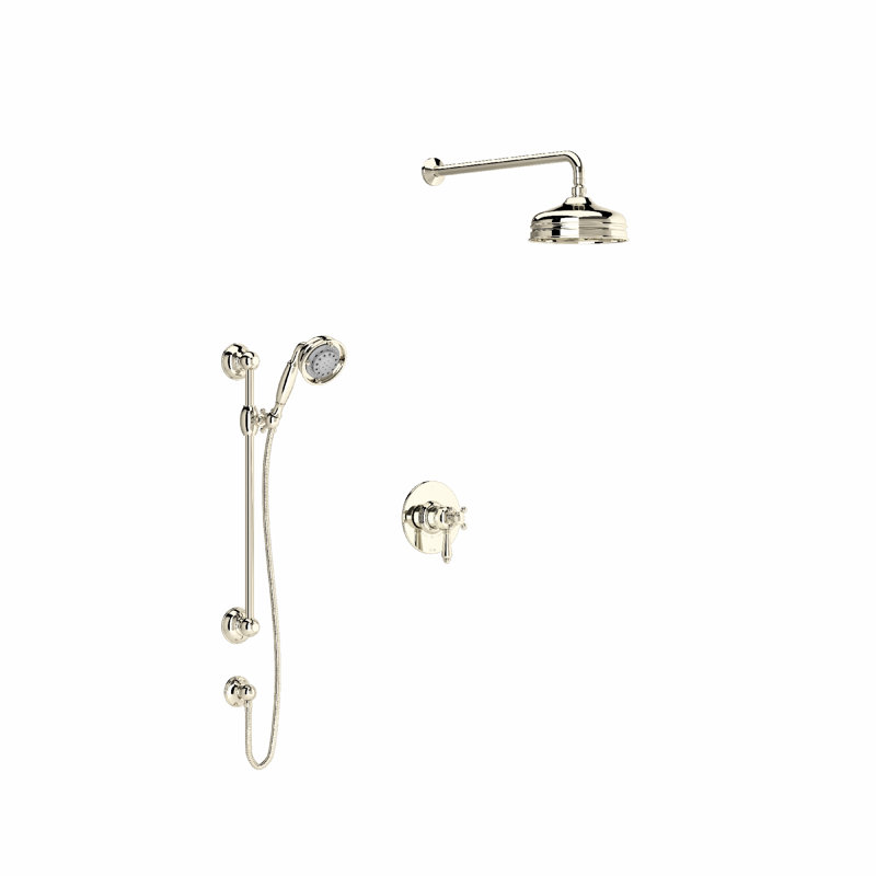 1/2" Therm and Pressure Balance Trim with 3 Functions, Polished Nickel