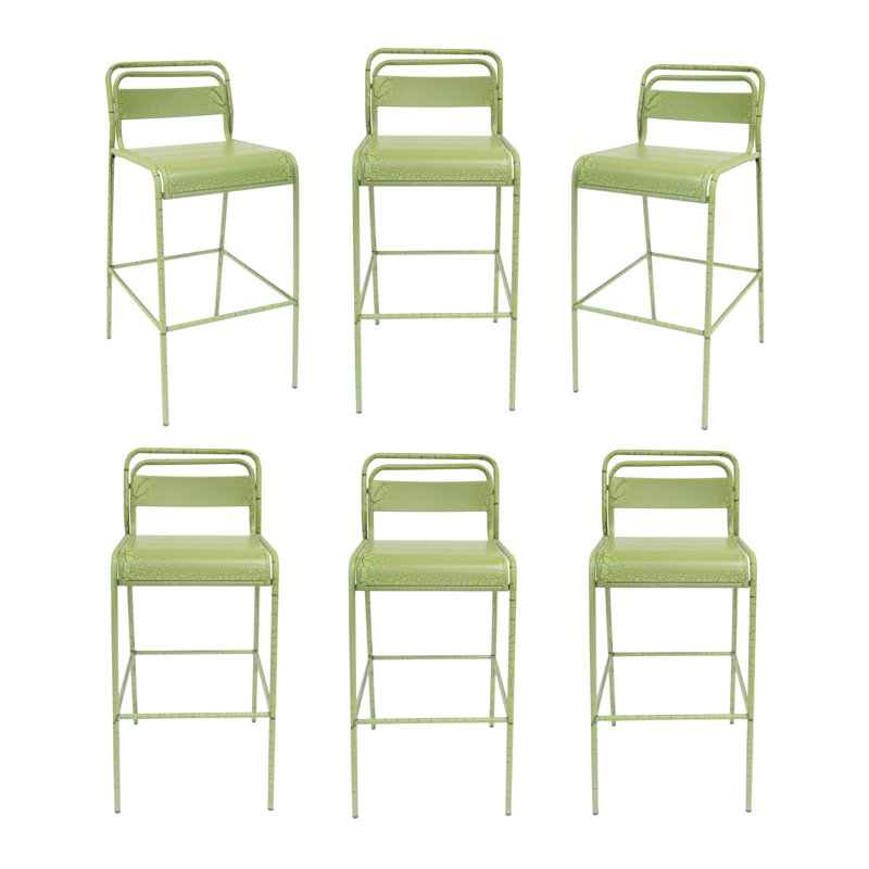 Tabouret d'extérieur Carmella - (sans la table), 6, Vert