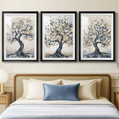 LANDSCAPES Series CCX  -Custom Framed  Premium Print W Matt - 3 Pieces