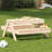Vidaxl Picnic Table Natural Solid Pine Wood Medium-116118309