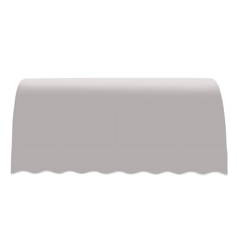 Awntech Savannah Acrylic Fabric Fixed Awning, Gray, 44" H x 88.5" W x 36" D