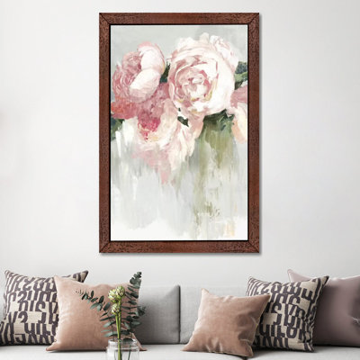 Peonies 1 Piece Wall Art on Canvas