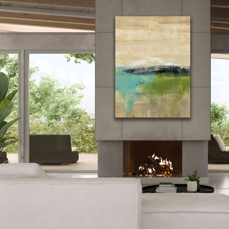 «Spring Valley III» par Silvia Vassileva, art mural sur toile, H 54 po x l 40 po x P 1,5 po
