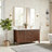 Charnley 60" Double Bath Vanity with White Grain Composite Stone Top-1140835639