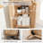 Freestanding Tall Corner Cabinet, Corner Bathroom Storage Cabinet Adjustable Shelf, Display Cabinet-542380975