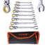 Ensemble de clés à cliquet flexibles 8 pièces SAS 5/16 "-3/4" avec pochette enroulable