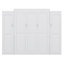 Grand lit escamotable avec 2 garde-robes et tablette de rangement, cadre de lit pliable multifonctionnel pour chambre d'amis