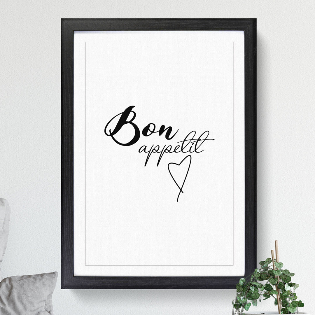 Bon Appetit - Picture Frame Typography