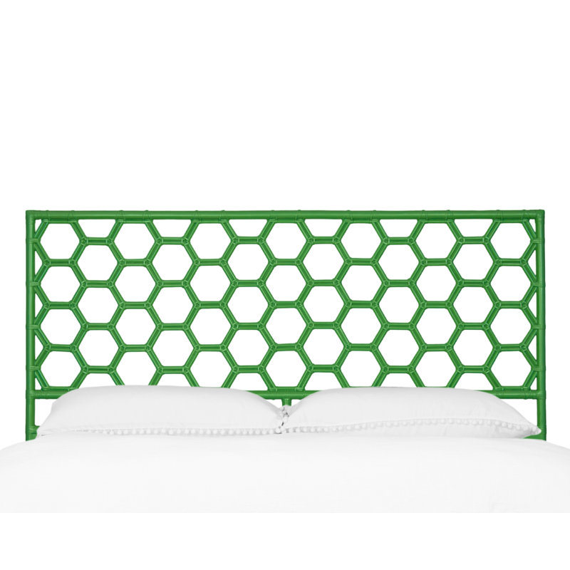 Honeycomb Open-Frame Headboard, Bright Green, King