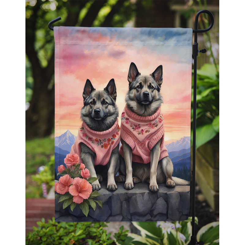 Drapeau pour chien double face en polyester H 15,5 po x l 11,25 po