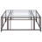 Phillps Square Glass Top Coffee Table With Casters-101770309
