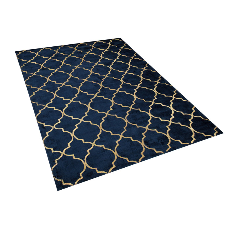 Eudora Geometric Viscose Hand Woven Area Rug, Rectangle 160 x 230cm