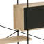 Germn 188cm H x 172cm W Steel Etagere Bookcase-351782201