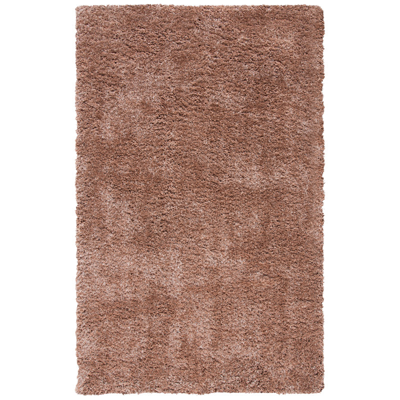 Shag Hand Tufted Performance Solid Color Rug, Rectangle 4' x 6'