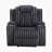 Garrett 38" Modern & Contemporary Corduroy Manual Recliner with Space-Saving Wall-Hugger Design & Dual Cup Holders-119180263