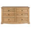 Commode double 6 tiroirs l 52,01 po Caudill-1832650533
