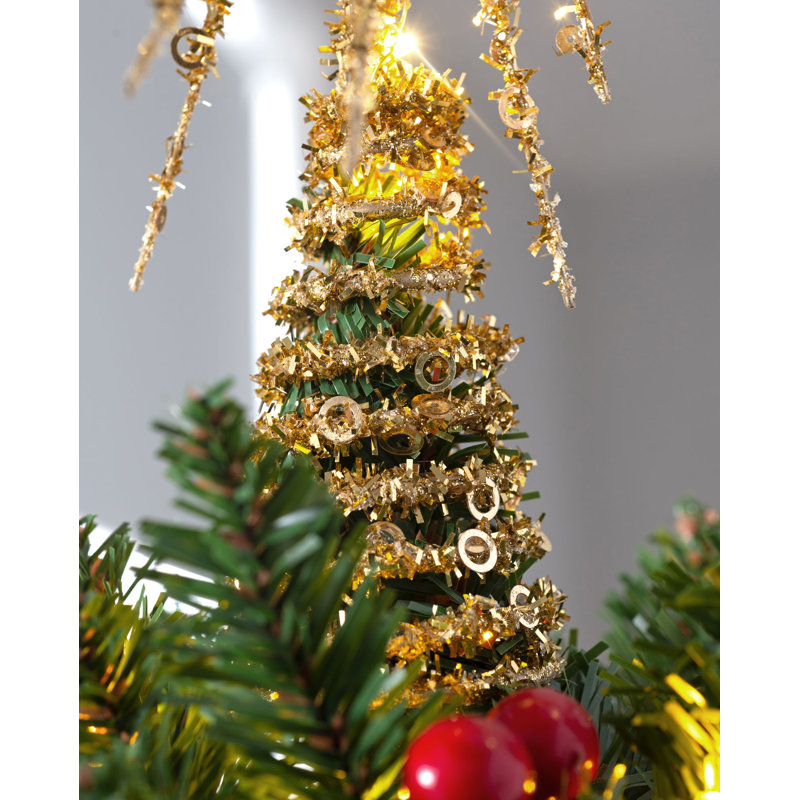 26cm Metal Lighted Tree Topper