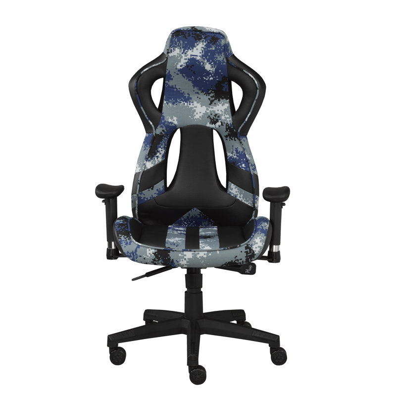 Fauteuil de jeu PC et de course, Noir / Bleu