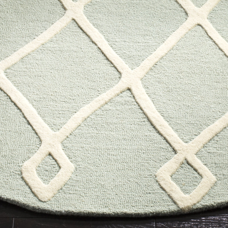 Krystyna Hand Tufted Wool Rug, Rectangle 5' x 7'