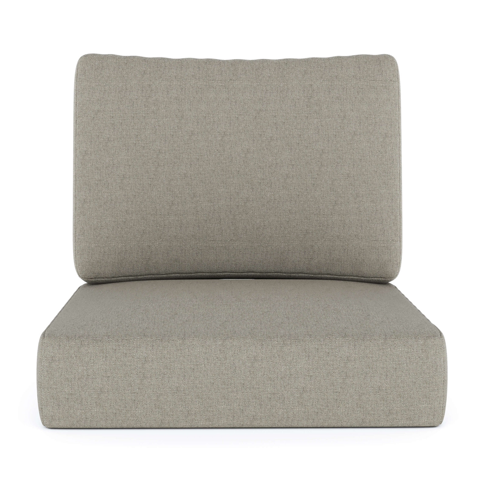 Amala Sunbrella® Seat and Back Cushion, Sunbrella® Spectrum Dove, 25" W x 25.5" D